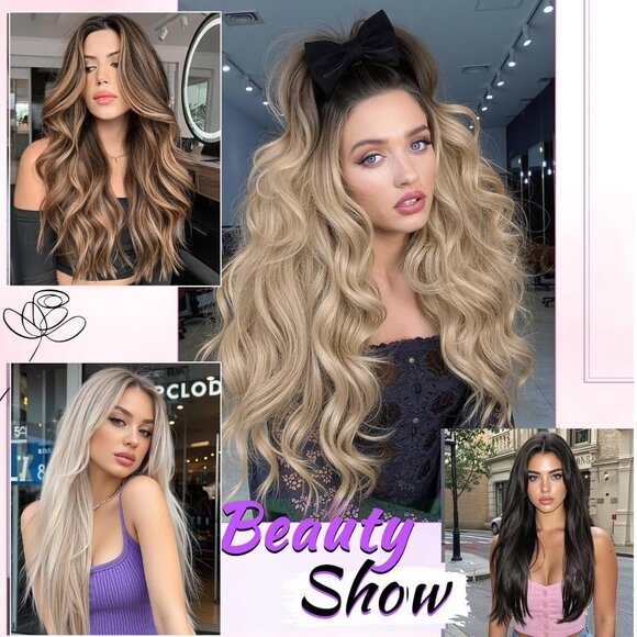 Hair Extensions Human Hair Mixed Golden Brown main image 12